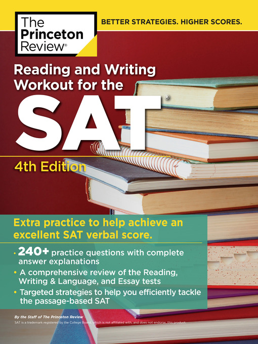 Title details for Reading and Writing Workout for the SAT by The Princeton Review - Wait list